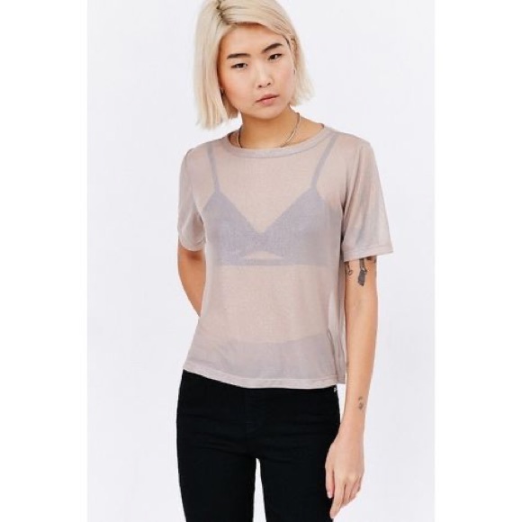 Urban Outfitters Tops - Urban outfitters sheer t shirt